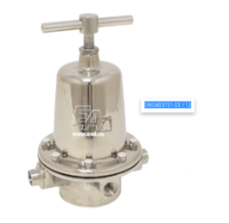 Gearbox, DN20, stainless steel. steel/EPDM Rvx: max.25bar, Pcr: 2-10bar