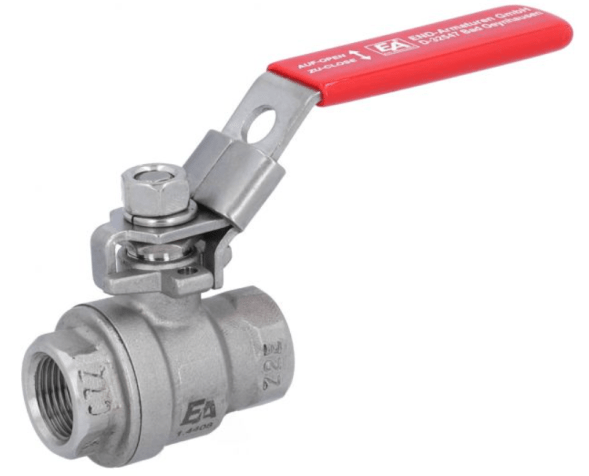 Kugelhahn 3/8&amp;quot; ball valve, PN130, 1.4408/PTFE, 2-teilig, Innengewinde, voller Durchgang