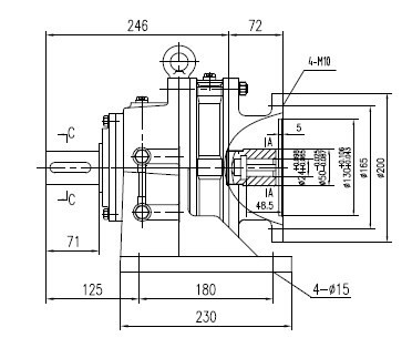  علبة التروس سيكلويدال بدن 180-35 أنا=35