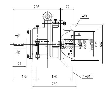  Cycloidal gearbox BWD180-35 i=35