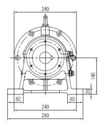 Cycloidal gearbox BWD180-35 i=35