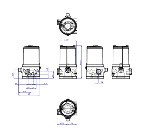 Control head for decentralized automation of direct-flow valves ELEMENT (265074)