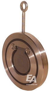 Check valve DN350, PN10 stainless steel. /FKM