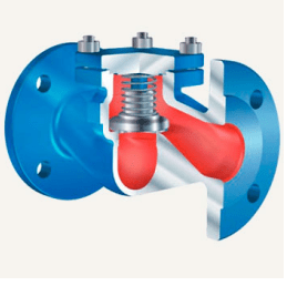 Check valve 55.003 ARI-Checko-V PN16 material: stainless steel. steel - 1.4408 PN25 Tmax=+400oC flanged (DN300 PN25)