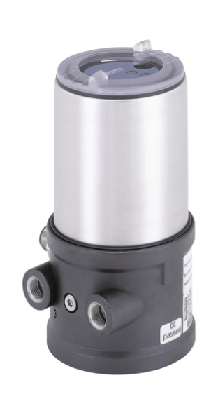 Digital electropneumatic actual position sensor for integrated installation on direct-flow valves (265082)