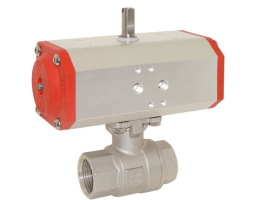 Ball valve ball valve ZU +NBN3-F25-E8-V1+BT33 1/2&quot;, with actuator ED, DW43, Stainless steel/PTFE-FKM, double acting