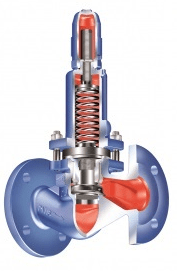 Bypass valve 12.750 ARI-PRESO GG-25 PN16 Tmax=+450oC flange (DN50)