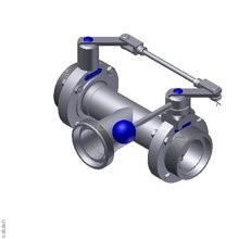 598840321100  Тройник дисковый клапан T-BV SV04 DD-GGG DN 32 304 BL. HB-ST VMQ KOMBI