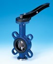 Rotary shutter 22.012 ARI-ZESA PN16 K.cast iron/stainless steel.steel/(EPDM) Tmax=+120oC with fixed handle. flanged (PN 16, DN 20)