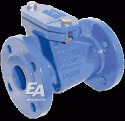 Drain check valve DN65, PN10 GG-25/EKB/EPDM, with valve detonation device