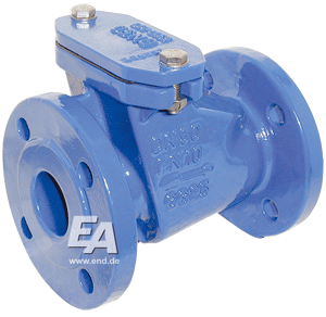 Drain check valve DN65, PN10 GG-25/EKB/EPDM, with valve detonation device