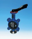 Rotary shutter 22.014 ARI-ZIVA®-ZE LUG PN16, EN-JS1030 (DN250 PN16 with el.priv. Auma SQ07.2, IP68 400 V capacity, conc.off.)