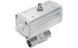 Ball valve VZBA-1/4&amp;quot;-GG-63-T-22-F0304-V4V4T-PP1 with pneumatic coupling