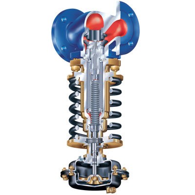 Pressure reducing valve 701 ARI-PREDU® PN16 body: grey cast iron Tmax=+300oC Pcr=0.5 - 1.2 bar flanged