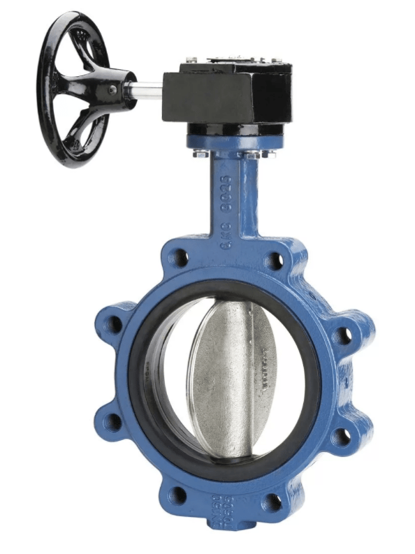 Rotary shutter 22.014 ARI-ZIVA®-ZE LUG PN16, EN-JS1030 (DN200 PN16 with gearbox)