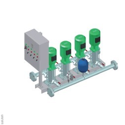 KV Hydro.VS.2.EVMSG3-8.1,5.40 Pressure boosting unit for HVAC and DHW (Ebara)