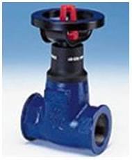 Shut-off valve with soft seal 12.070 ARI-EURO-WEDI , Tmax=+130oC, GG-25 (grey cast iron), flanged (PN 16, DN 15)