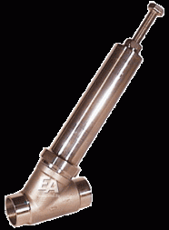 Bypass valve, DN50, Pcr:0.5-2.5bar, AF stainless steel. steel/FKM, NZ