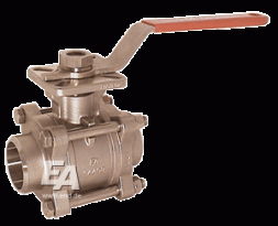 الكرة صمام-ف ، 1" ، مع محرك-رت 20-007 الفولاذ المقاوم للصدأ. الصلب./بتف-فكم ، 230 فولت 50 هرتز ، الوقت. سراب. 7س.