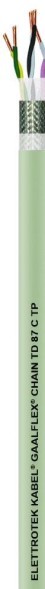 Кабели для моторов и сервокабели Elettrotek Kabel GAALFLEX CHAIN TD 87 C TP