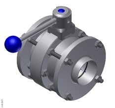 693000403800 Ball valve ZF DN 40 316L BL. HB-ST PTFE/FEP