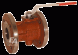 The flanged ball valve. DN200, PN16,Baul.EN558-27 GS-C25/PTFE-FKM-Graph./1.4308,full-bore
