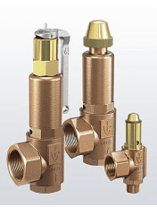 Предохранительный клапан 851-sGK-PTFE СС499К(красная латунь) Тмакс=+225oC PN50 Руст=0,5-50,0bar (DN20, 20х20, 851-sGK-20-f/f-20/20-PTFE-3.5bar)