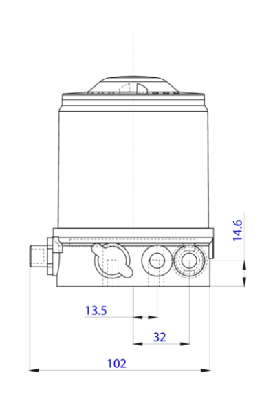 Control head for decentralized automation of direct-flow valves ELEMENT (227240)