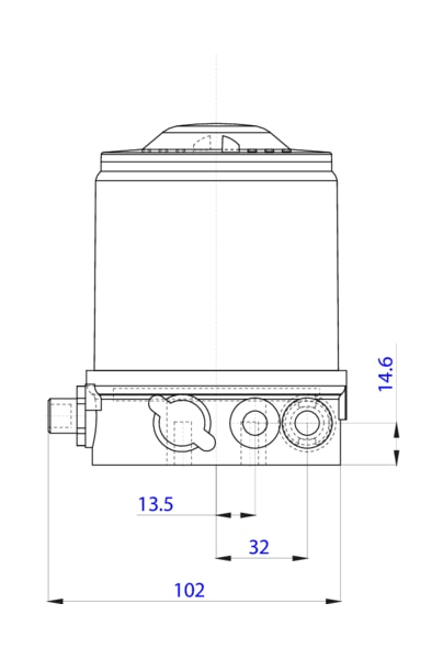 Control head for decentralized automation of direct-flow valves ELEMENT (227240)