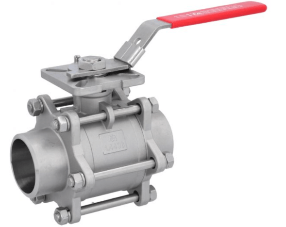Kugelhahn Ball Valve DN65, PN64, 1.4408/PTFE - FKM, Anschweißenden, ISO 5211, DIN3202-S13