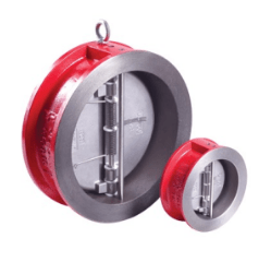 Double-leaf check valve RASHWORK 400-400-16, DN400, PN16, body - GJL-250 (GG25), plates - AISI316 (CF8M), seal - EPDM, M/F