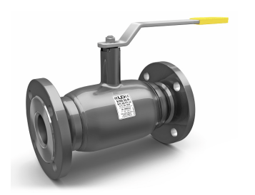 Full-bore ball valve LD KSHTSF PN40, Steel 20 /Stainless steel. 1.4021 /PTFE steel, flange/flange