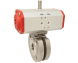 Ball valve ball valve-ZK, DN40, mit Antriebt-ED, DW63, stainless steel 1.4408/PTFE-FKM, double-acting