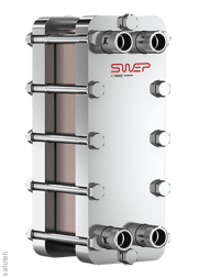بي 16 دو لوحة ملحومة مبادل حراري سويب
