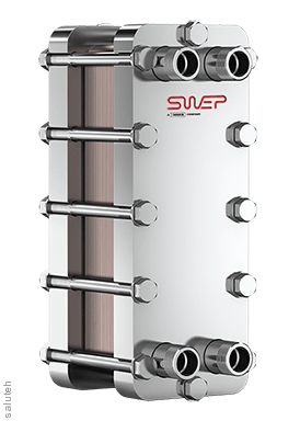 بي 16 دو لوحة ملحومة مبادل حراري سويب