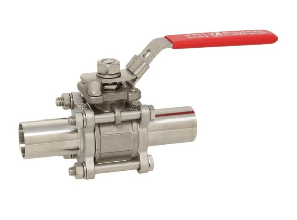 Ball valve -HO DN50, PN63, 1.4408/PTFE-PTFE, voller Durchgang, hohlraumarm, ISO5211