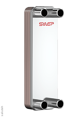 بي 18 لوحة صنع من النحاس مبادل حراري سويب