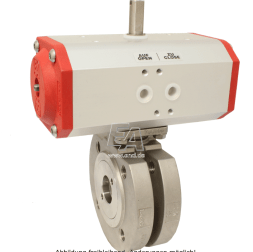 ZK311009-EE621252 Ball valve-ZK, DN80, with actuator-EE, EW125, Edel.1.4408/PTFE-FKM, with return spring
