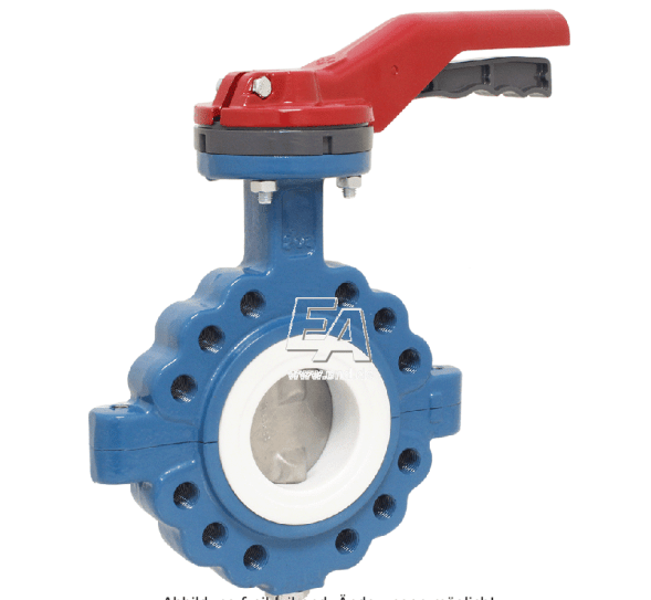 Absperrklappe LUG DN200, PN16, Baulänge EN558-20, GGG/PTFE/Edelstahl disc shutter