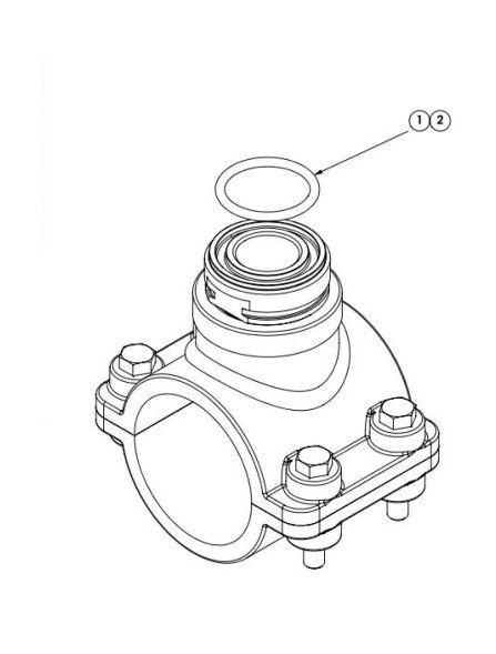 Special adapter for mounting pH/ORP sensors and ELEMENT series conductometers in the pipeline (560701)