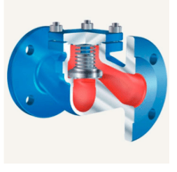 Check valve 35.003 ARI-Checko V PN40, cast steel 1.0619+N, Tmax=+150oC, flanged