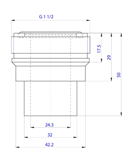 Special adapter for mounting pH/ORP sensors and ELEMENT series conductometers in the pipeline (560705)