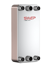 Brazed heat exchanger DVD200Hx134/1P-SC-S22U+2x35.1+22U/2x42U