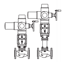 Control valve 23.405 ARI-STEVI PN25 EN-JS1049 with electric drive Auma flange