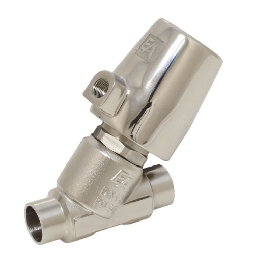 Pneumatic valve, DN15, SK32-Ms., Stainless steel/PTFE, Ruhe zu, against medium