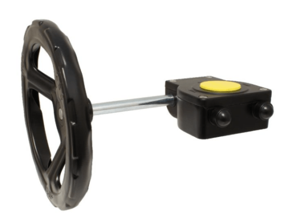 Worm gear reducer-90°, F07, Vkt. 14mm-45°, light metal, Drive torque: max. 250Nm