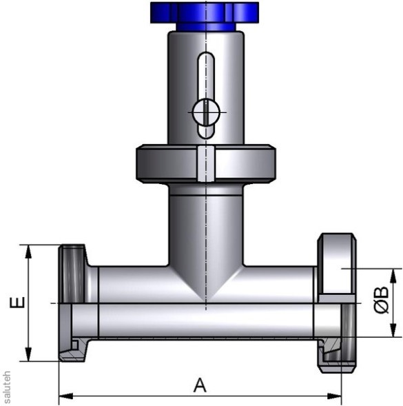 652000651201 Throttle valve KG DN 65 304 POL. NBR