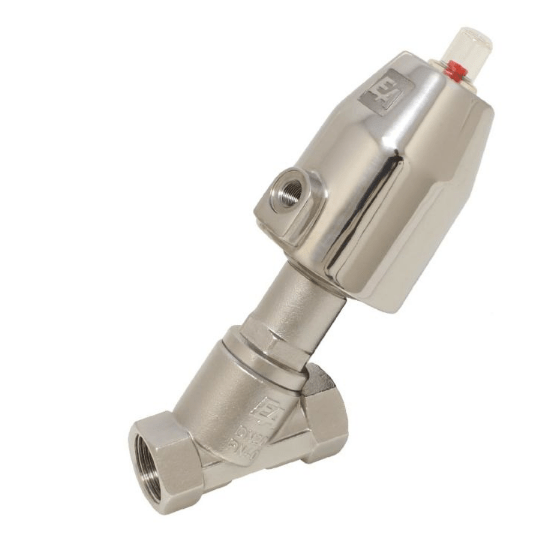 Pneumatic valve, G1/2&amp;quot;, SK50-Ms., OS, Stainless steel/PTFE, Ruhe zu, mit Medium