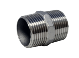 Double nipple Doppelnippel (konisch) 3/8&quot; (DIN2999), Edelstahl 1.4408