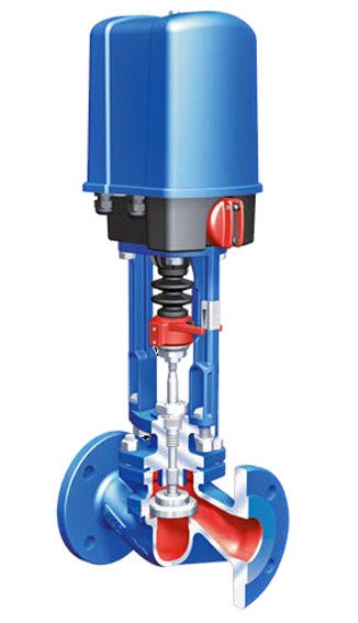 Клапан регулирующий 12.405  ARI-STEVI  PN16 с эл/приводом PREMIO, EN-GJL-250/EN-JL1040 Тмакс=+300оС ф/ф (DN65 PN16 PREMIO 5.0kN 230В 50Гц.)